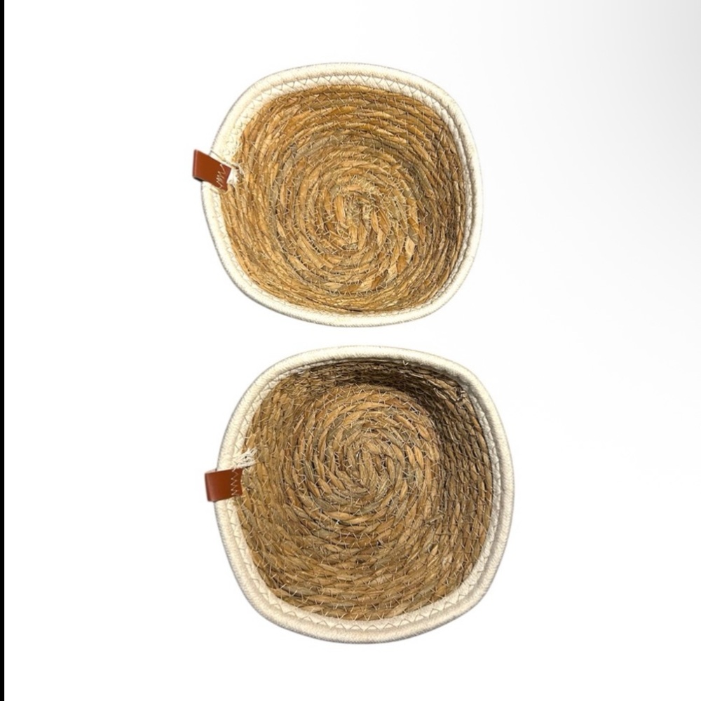 Set of 2 Woven Baskets - NWOT